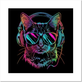 Marvel at the Cat Rainbow Posters and Art